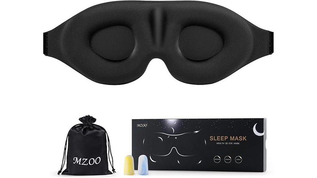 Eye Masks for Flights (No Pressure Designs) Worth Carrying 2 mzoo 3d side sleep mask