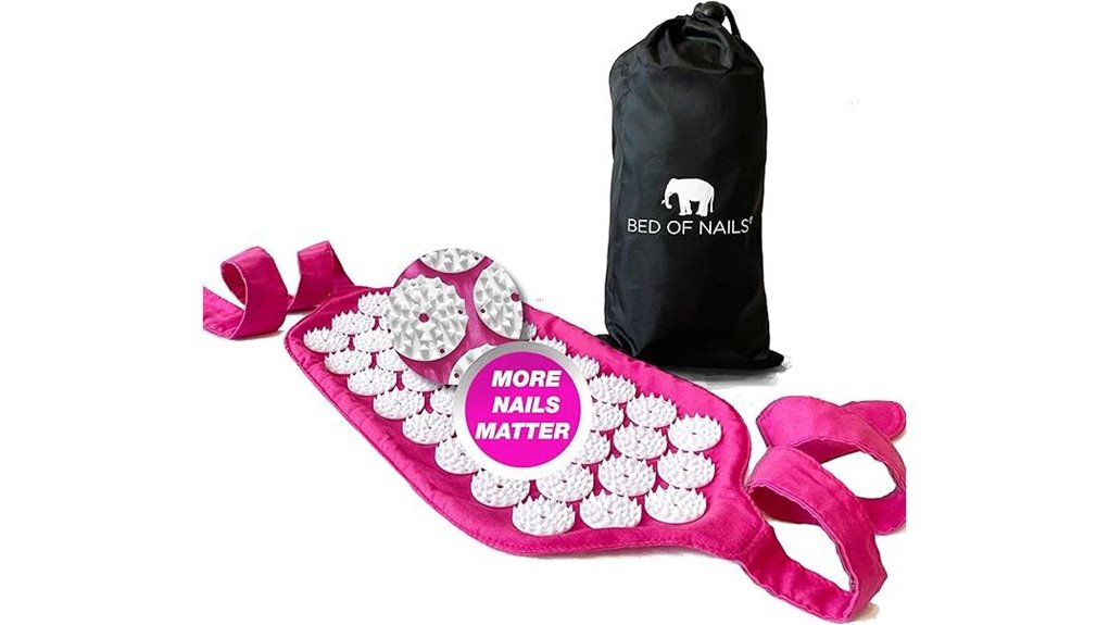 Travel-Size Acupressure Mats That Ease Tension on the Go 2 nail bed acupressure strap 1 848