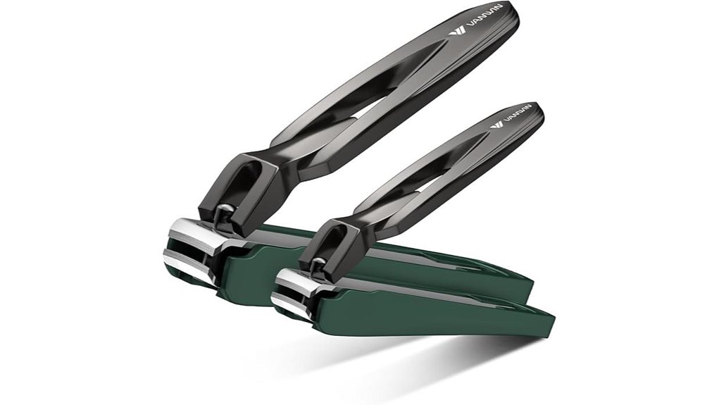 Best Travel Nail Clippers with Catcher Trays – No Clippings Ever 3 nail clippers two pack catcher