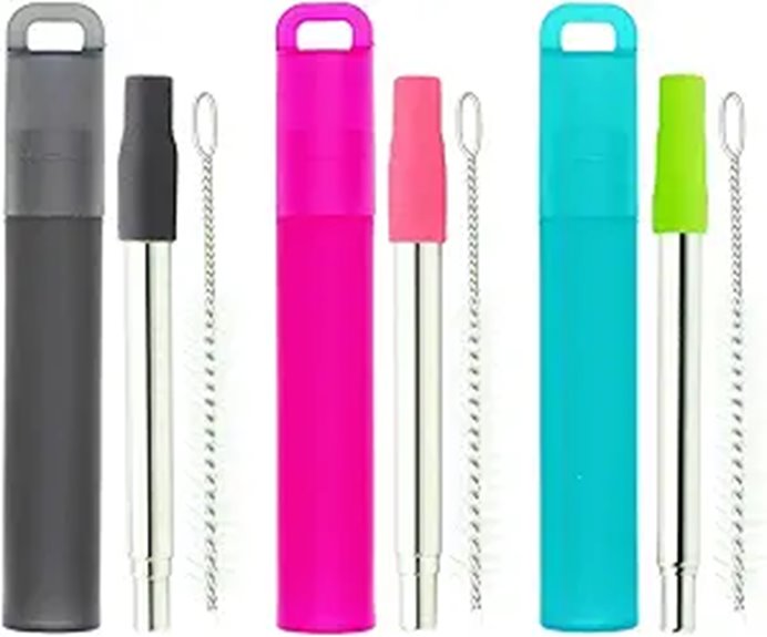 naively collapsible stainless straws