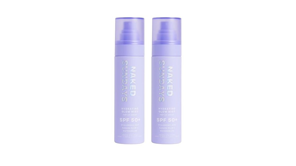 Top Sunscreen Face Mists Travelers Reapply Over Makeup 12 naked sundays 2 pack spf50