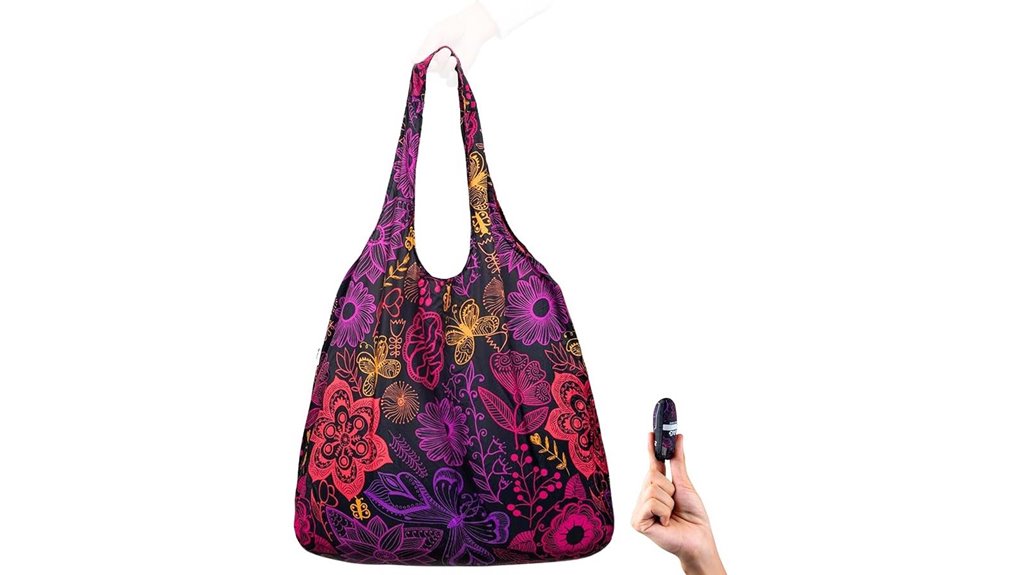 nano lightweight foldable neon tote