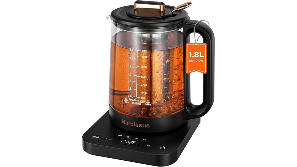 Best Electric Kettle (Temperature Control) for Perfect Brews 15 narcissus 1 8l infuser kettle