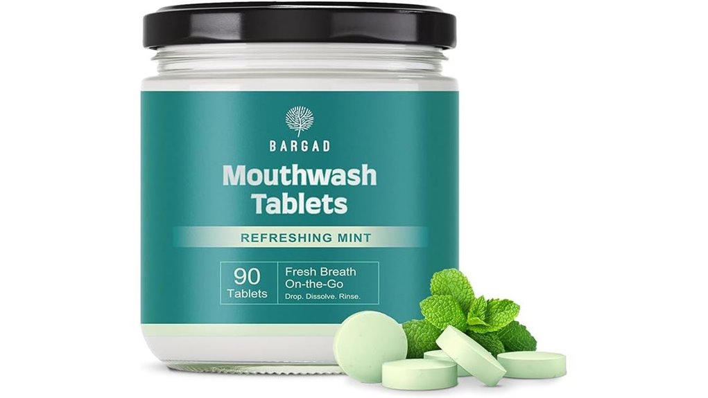 Top Travel-Ready Mouthwash Concentrate Tablets Bulky-Free 8 natural mint travel tablets
