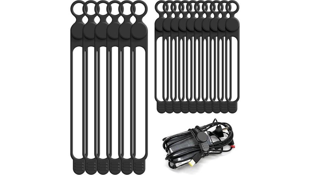 nearockle 16 piece silicone ties