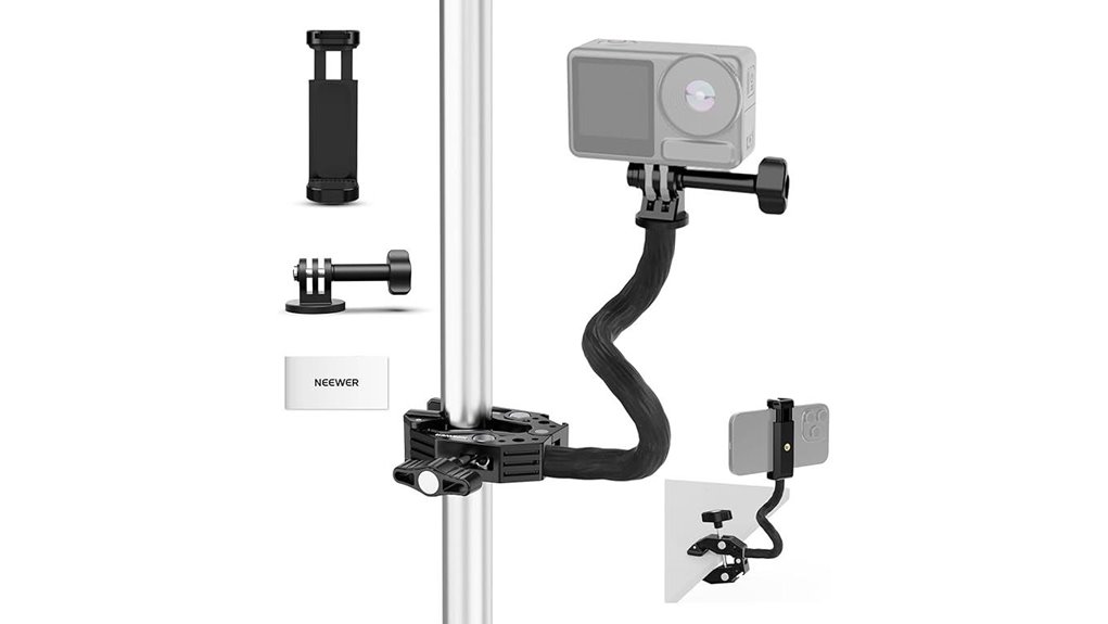 Best Action-Cam Mount Sets for Trips 6 neewer action camera superclamp