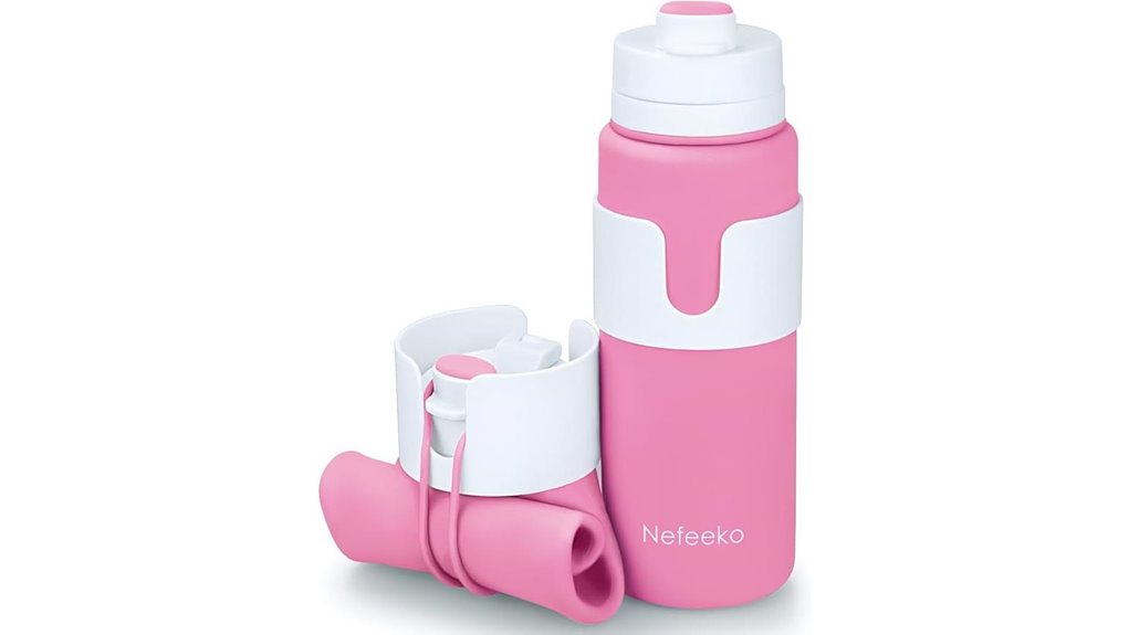 Best Water Bottles With Clip‑Friendly Carry Loops For Travel 8 nefeeko 26oz bpa free collapsible