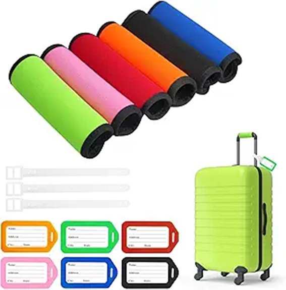neoprene 6color luggage tags