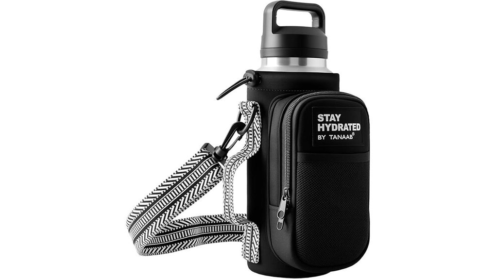 Crossbody Bags Fit a Full Size Water Bottle Handsfree Hydration 15 neoprene bottle holder pocket