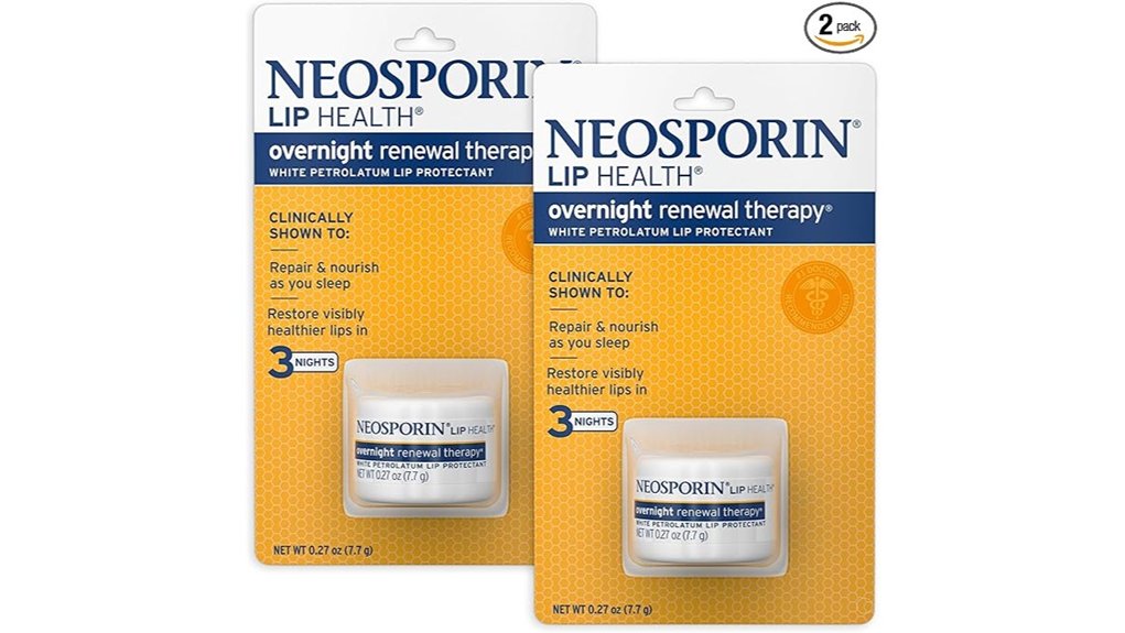 Best Lip Repair Balms (Overnight Treatment) 2 neosporin overnight lip 2 pack