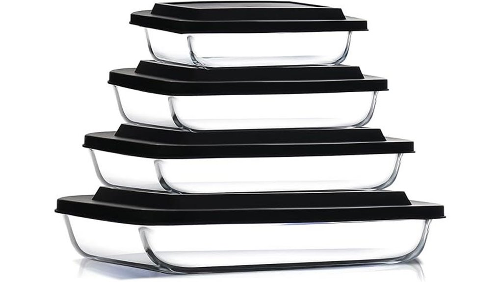 nestl 8 piece glass dishes