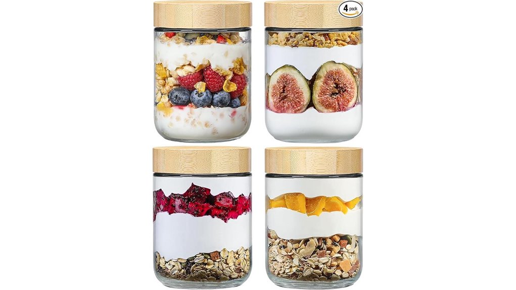 Leakproof Snack Jar (Wide Mouth): The Ultimate Snack Keeper 9 netany 4 pack airtight jars