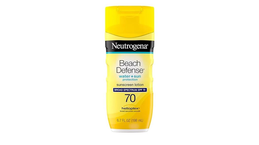 Best Body Sunscreens for Water-Resistant Beach Days 1 neutrogena beach defense spf70
