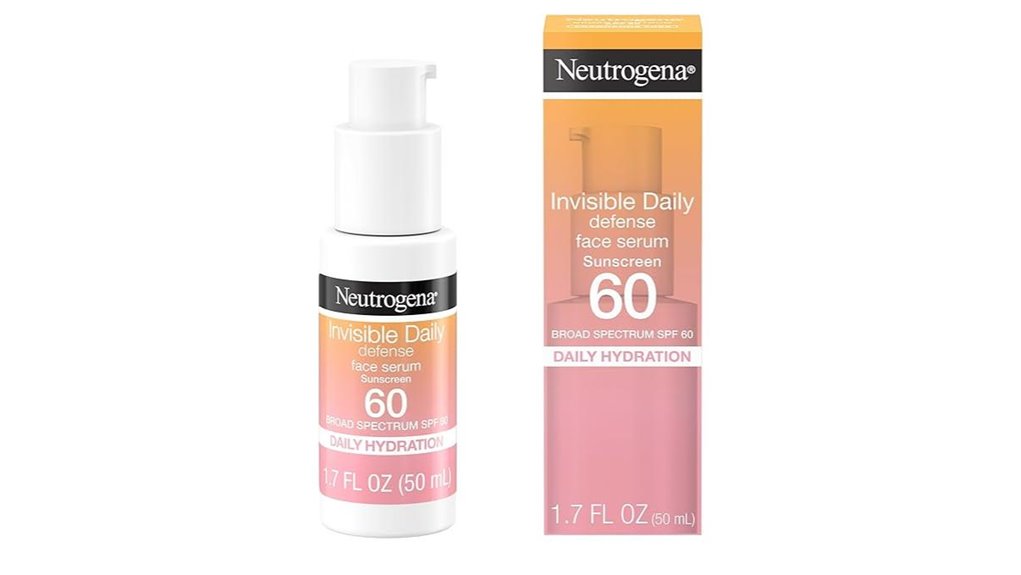 neutrogena water resistant invisible spf60