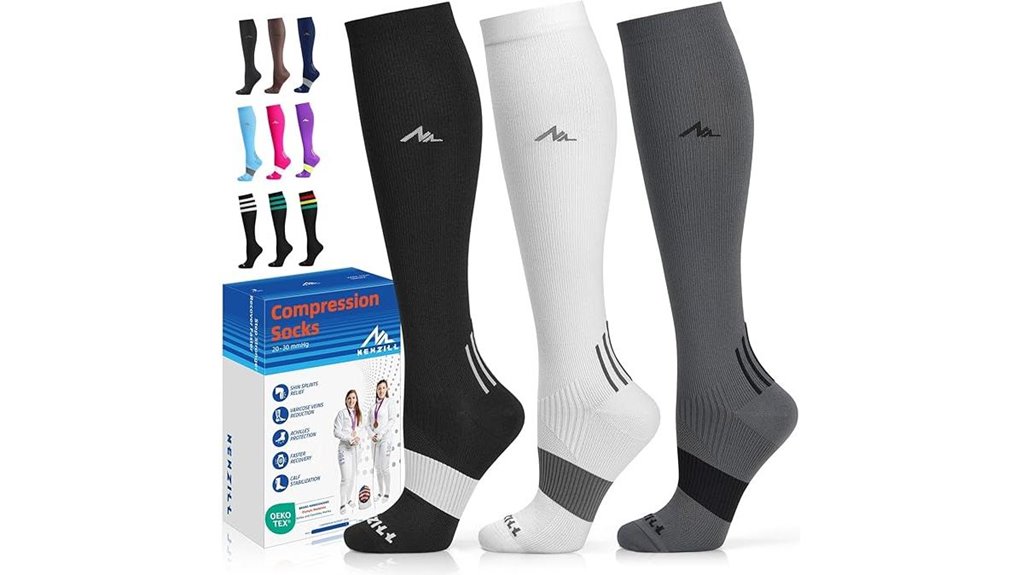 Best Compression Socks for Long Bus Rides (Graduated Fit) 11 newzill 20 30mmhg knee high