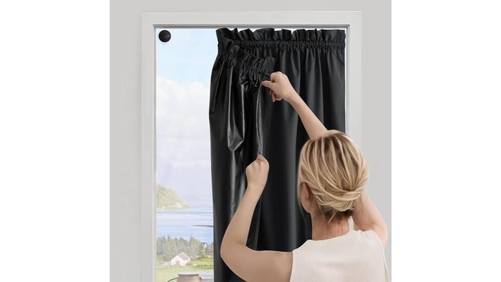 Packable Blackout Curtains for Travel (Suction-Cup Sets) 12 nicetown suction blackout curtain