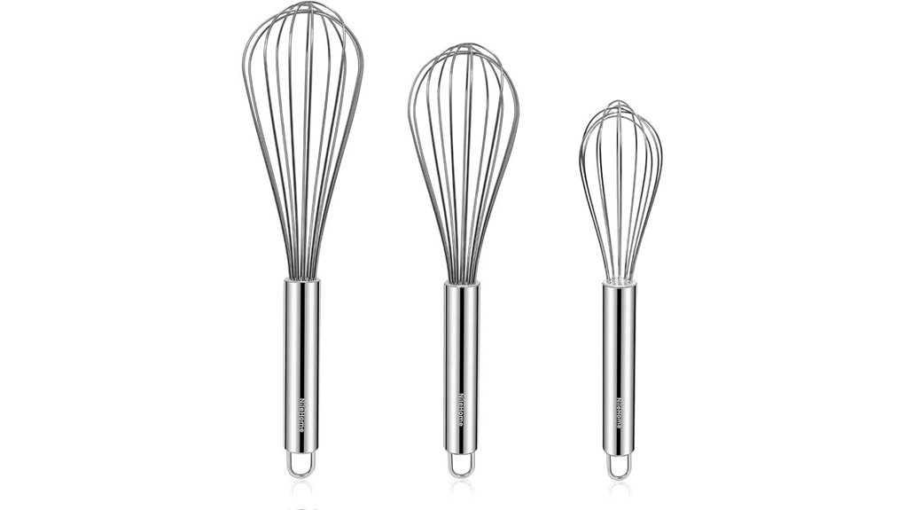 Best Whisk Set for Baking Mastery 1 nilehome 3 pack stainless whisk