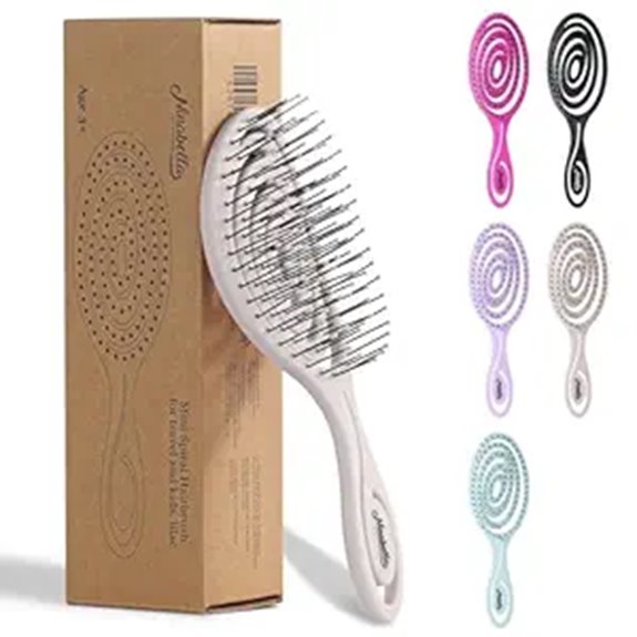 Mini Hairbrushes That Detangle Gently — No Snapping Needed 14 ninabella mini spiral detangler