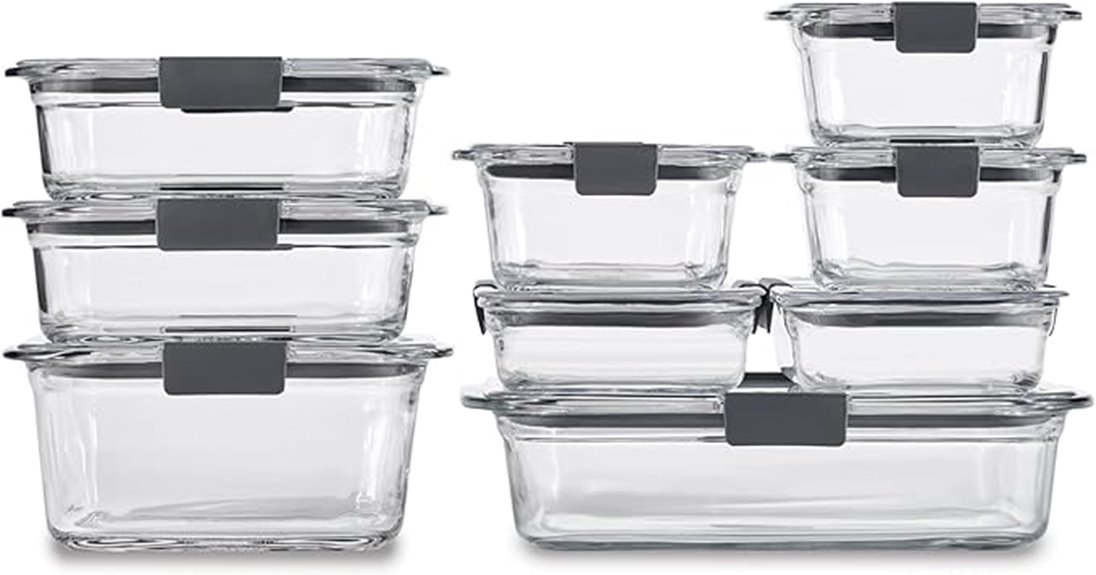 Glass Food Storage Containers Set for a Clever Kitchen 5 nine bpa free food containers