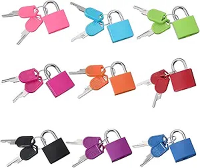 Best Small Padlocks for Travel: Smooth Shackle You’ll Love 13 nine compact multicolored padlocks