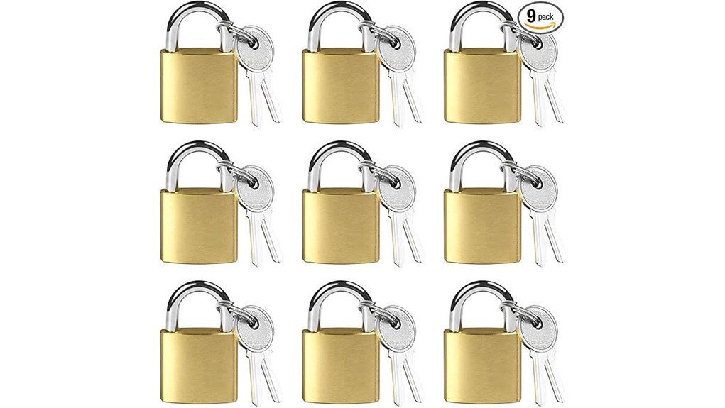 Best Small Padlocks for Travel: Smooth Shackle You’ll Love 6 nine metal mini padlocks