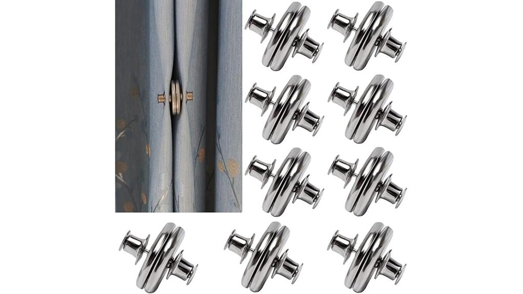 Best Curtain Clips for Hotel Rooms That Block Light Gaps 4 nine pair curtain magnets indoor outdoor