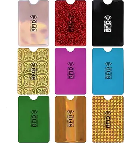 RFID Blocking Sleeves for Cards That Keep Your Wallet Safe 14 nine rfid card sleeves