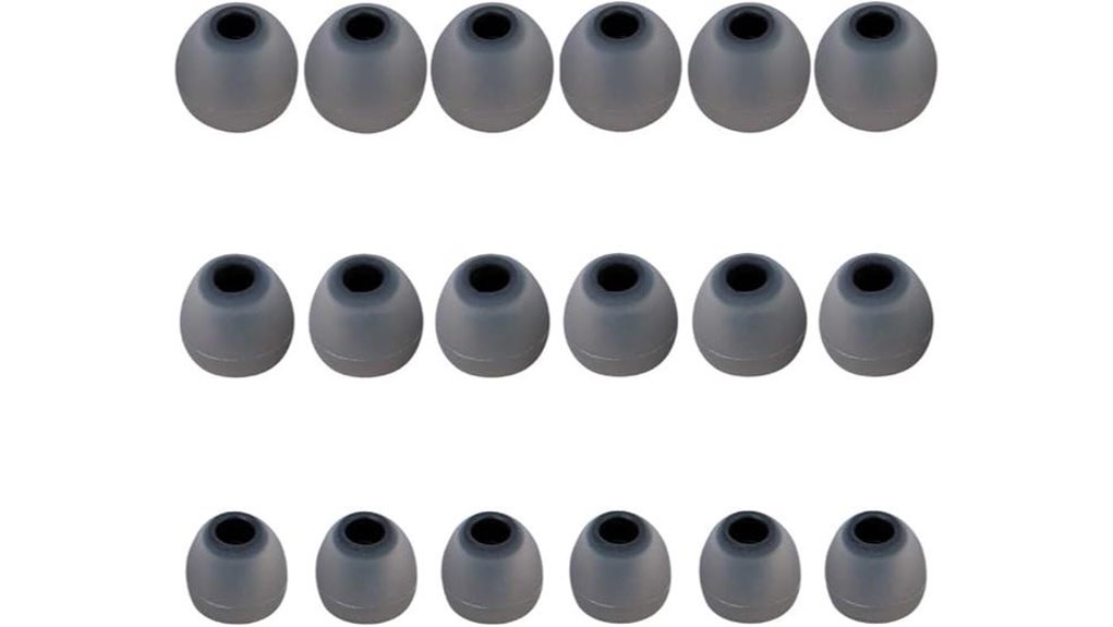 nine silicone earbud tips