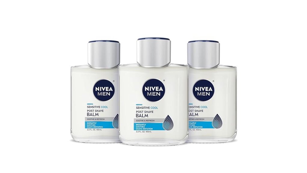 Aftershave Balms That Travel Without Glass Bottles 9 nivea men sensitive 3 pack