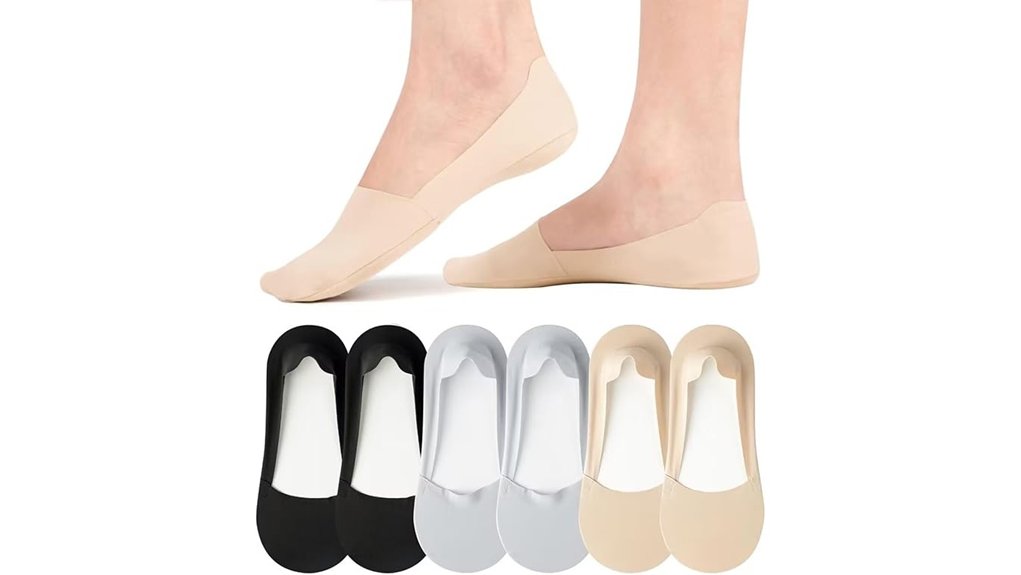 Best No-Show Socks for Travel—Slip-Free & Smell‑Free 5 no show nylon slip resistant six pair