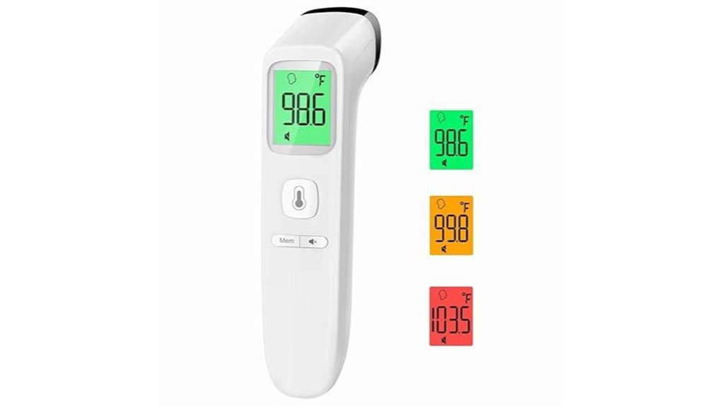Top Travel Thermometers: No-Contact vs Oral for Families 10 no touch digital forehead thermometer