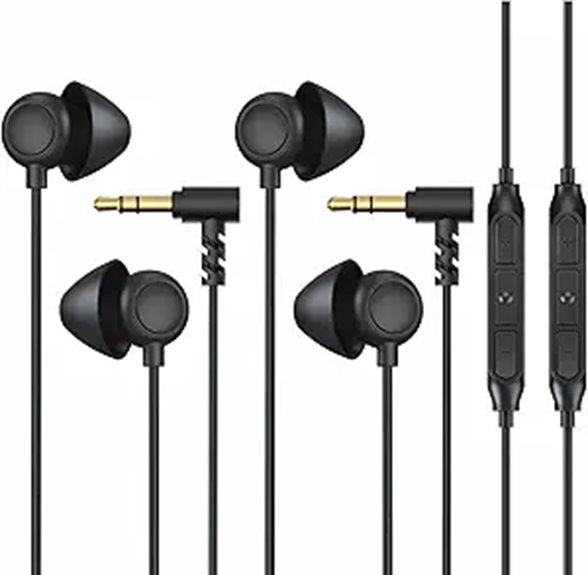 Sleep Earphones for Travel (Flat, Side‑Sleeper Friendly) Quiet 6 noise canceling sleep mic earbuds