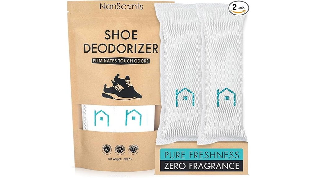 The Top Shoe Odor Solutions for Travel: Sprays vs Inserts 15 non scents shoe deodorizer 2 pack