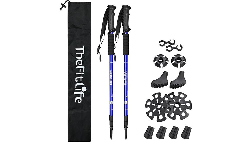 nordic walking anti shock poles