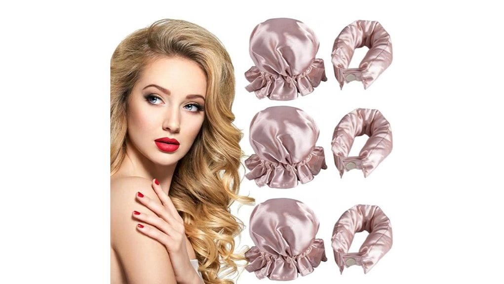 Travel‑Ready Heatless Curling Sets: Packable & Comfortable 13 nuangela six piece heatless rod