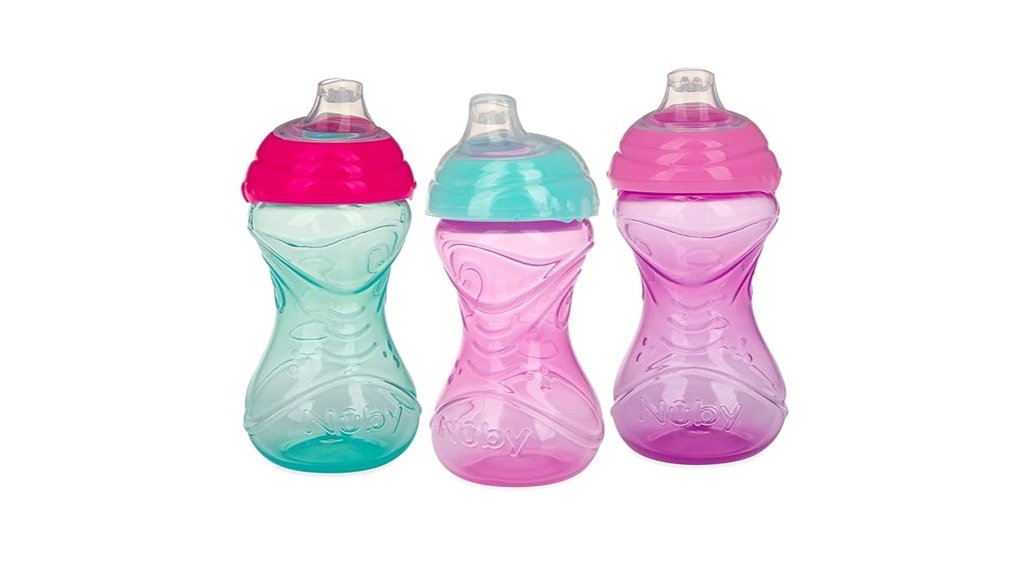Leak‑Proof Sippy Cups for Plane Adventures 14 nuby soft spout 3 pack