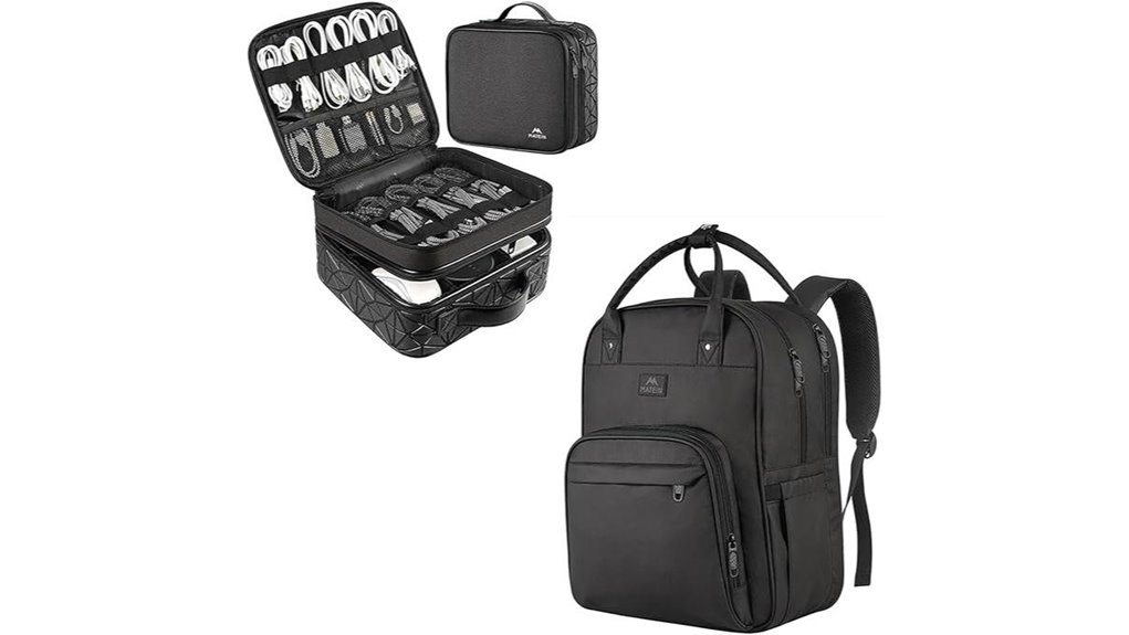 Personal-item Bags with Built-in Admin Organizer for Office Work 7 nurses waterproof cable backpack