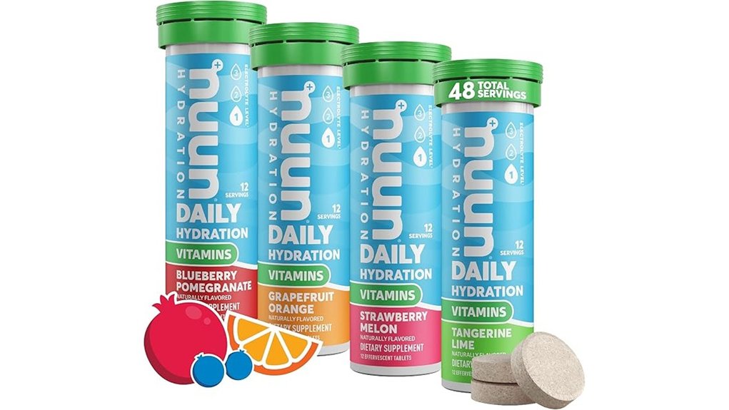 Best Electrolyte Tablets for Travel: No Powder Mess 14 nuun mixed fruit 4 pack