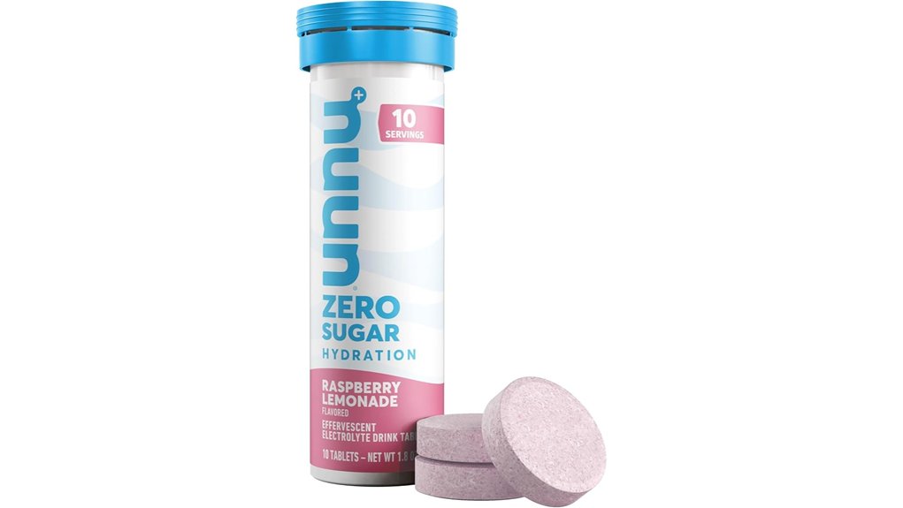 nuun rasplemonade zero sugar tubes