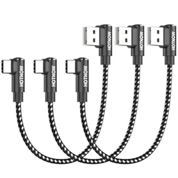 Pocket‑Friendly Short USB‑C Cables for Power Banks 10 nylon braided 6 inch usb c