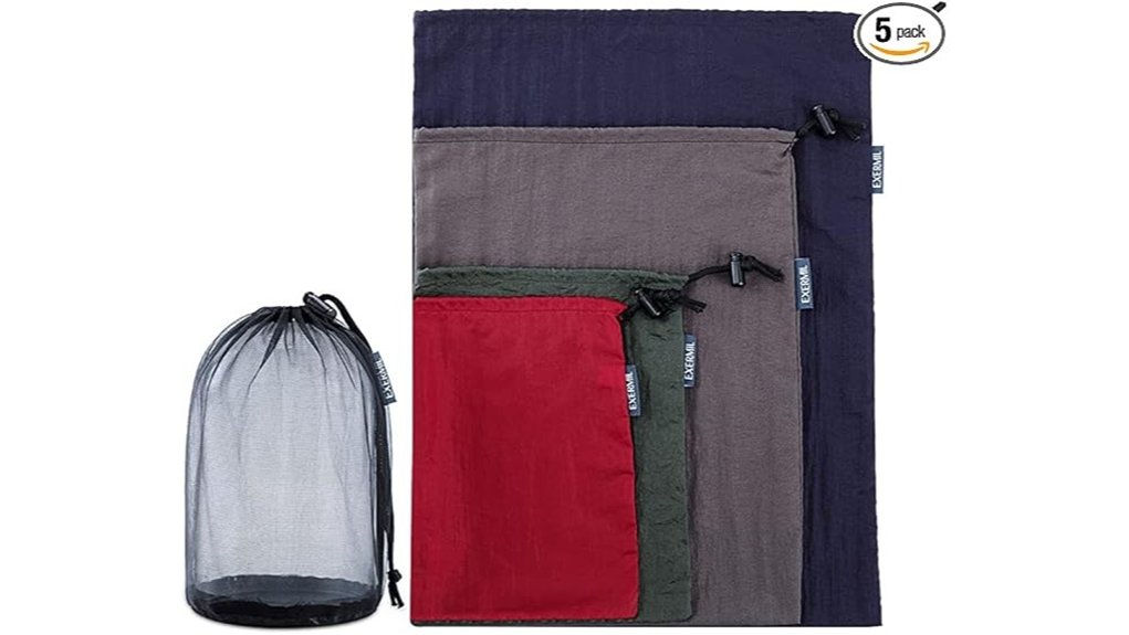 nylon storage sacks assorted