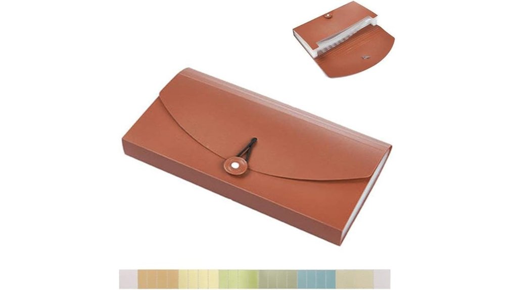 Top Currency Organizers (Multi-Pocket Wallets) for Travelers 15 oak pine 13 pocket receipt folder