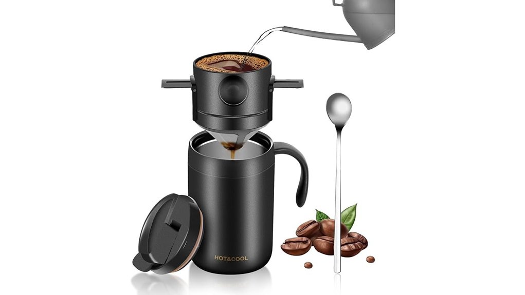 Coffee Travel Kits pour‑Over and Case: Perfect On‑The‑Go Brew 1 oarse 16oz camping pourover