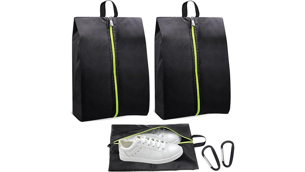 Travel Shoe Bags That Stay Fresh with Ventilation Designs 1 odor proof shoe cleat bags