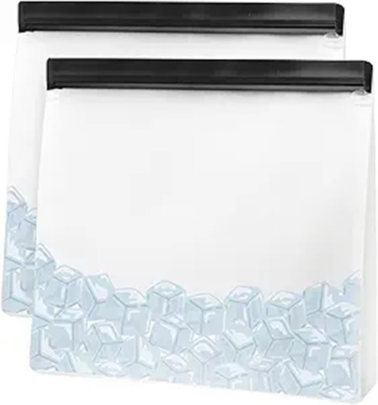 Reusable Ice Cube Bags (Freezer Safe) That Keep Ice Frozen 1 oggi reusable ice bags