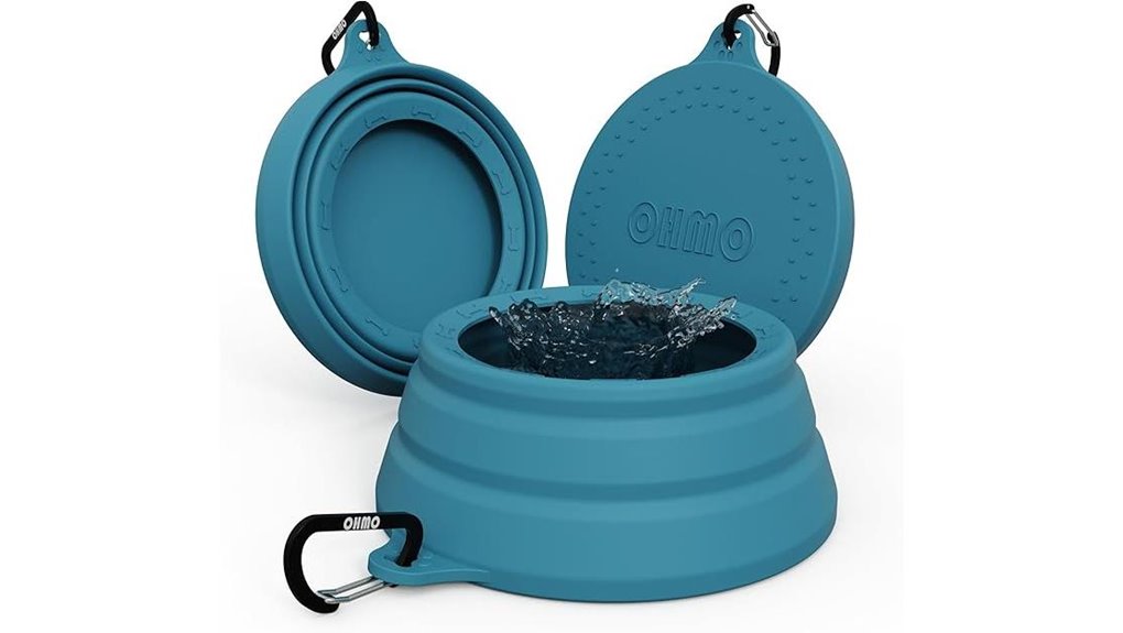 Best Collapsible Pet Bowls for Travel That Never Spill 2 ohmo collapsible spillproof bowl