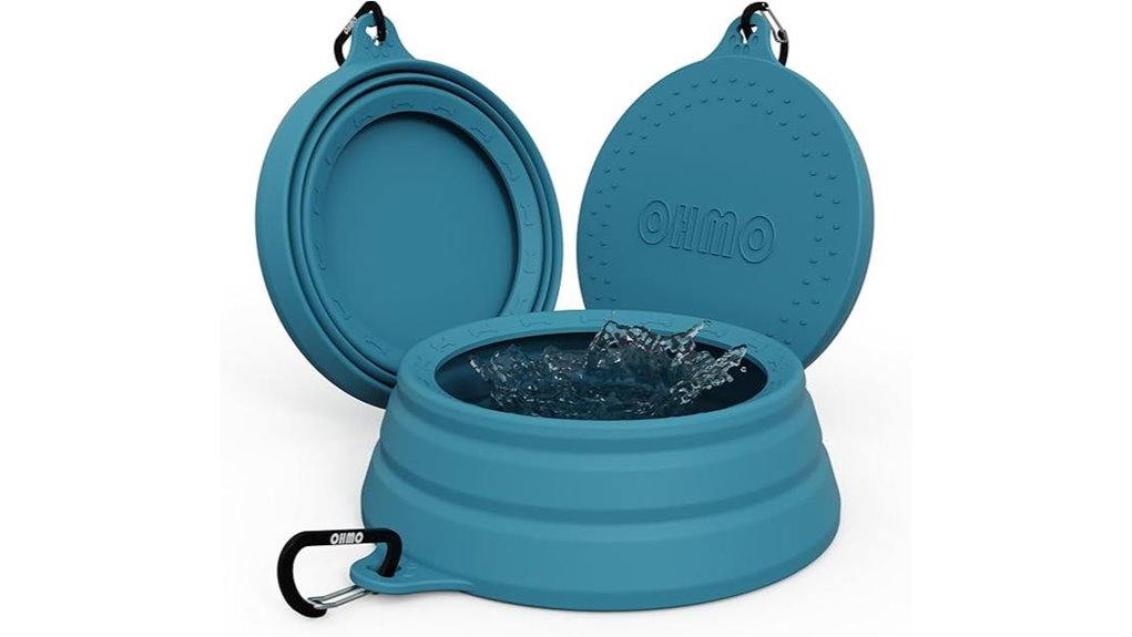Best Collapsible Pet Bowls for Travel That Never Spill 8 ohmo spill proof 34oz collapsible
