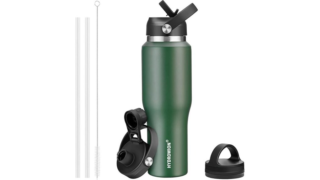 Best Water Bottles for Travel That Fit Car Cup Holders 13 olive 40oz cup bottle