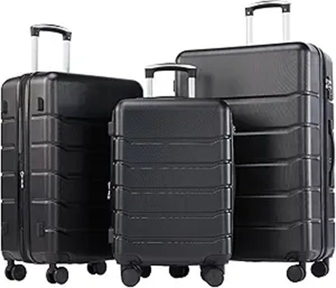 Big, Easy-to-Organize Checked Luggage Every Family Needs 11 olixis trio hardside spinner