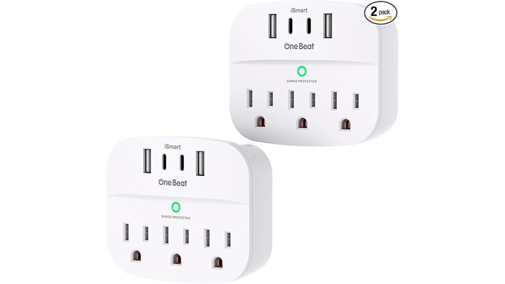 The Best Multi-Port USB Wall Chargers Powering Your Devices 12 onebeat dual outlet usb protector